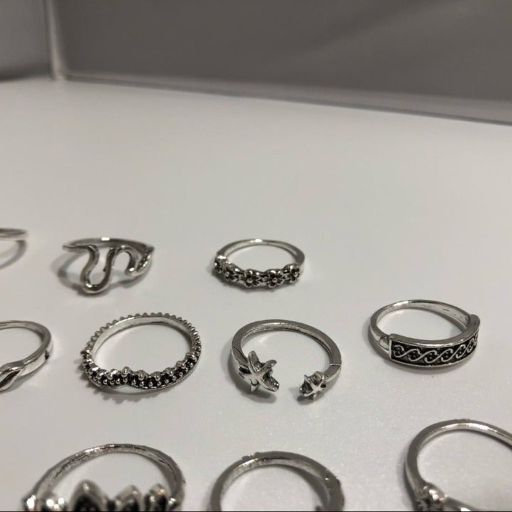 ☀️Boho Silver Ring Set☀️ - Picture 9 of 10